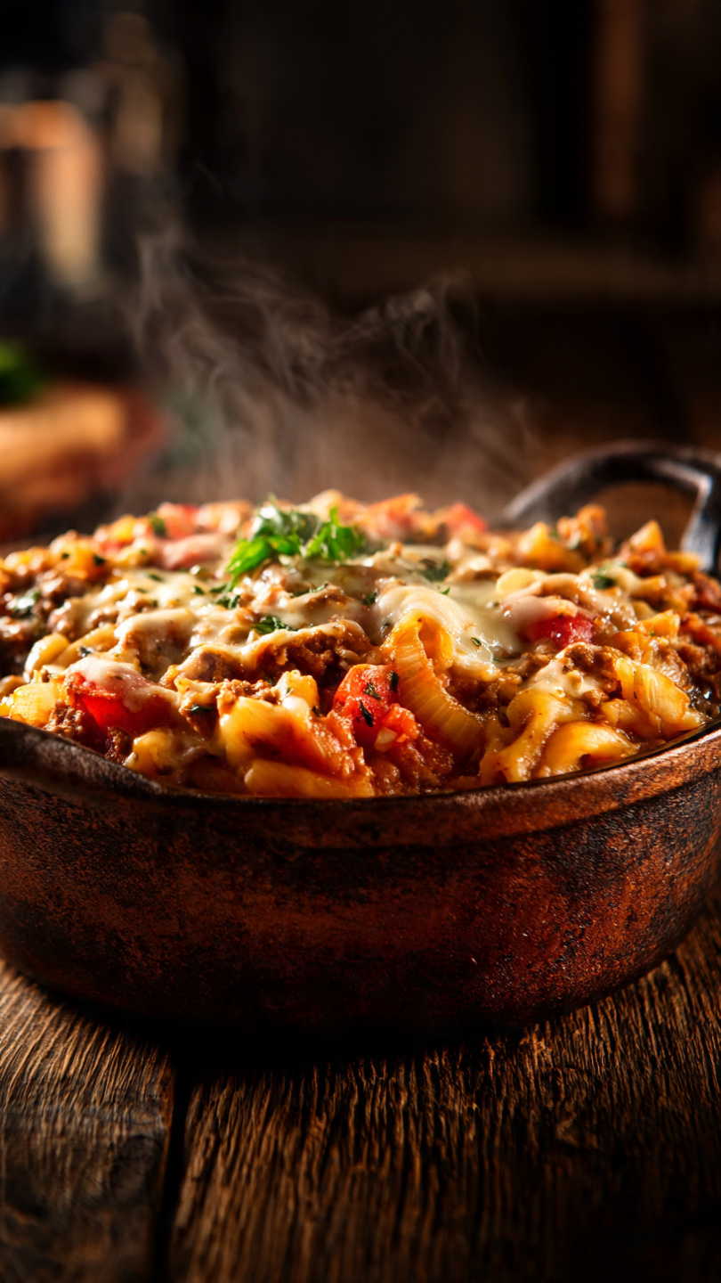 One Pot Creamy Ground Beef Gnocchi