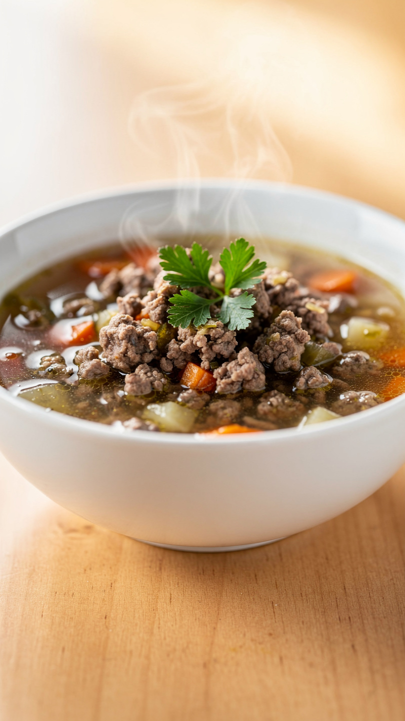 Shepherd's Pie Soup With Ground Beef
