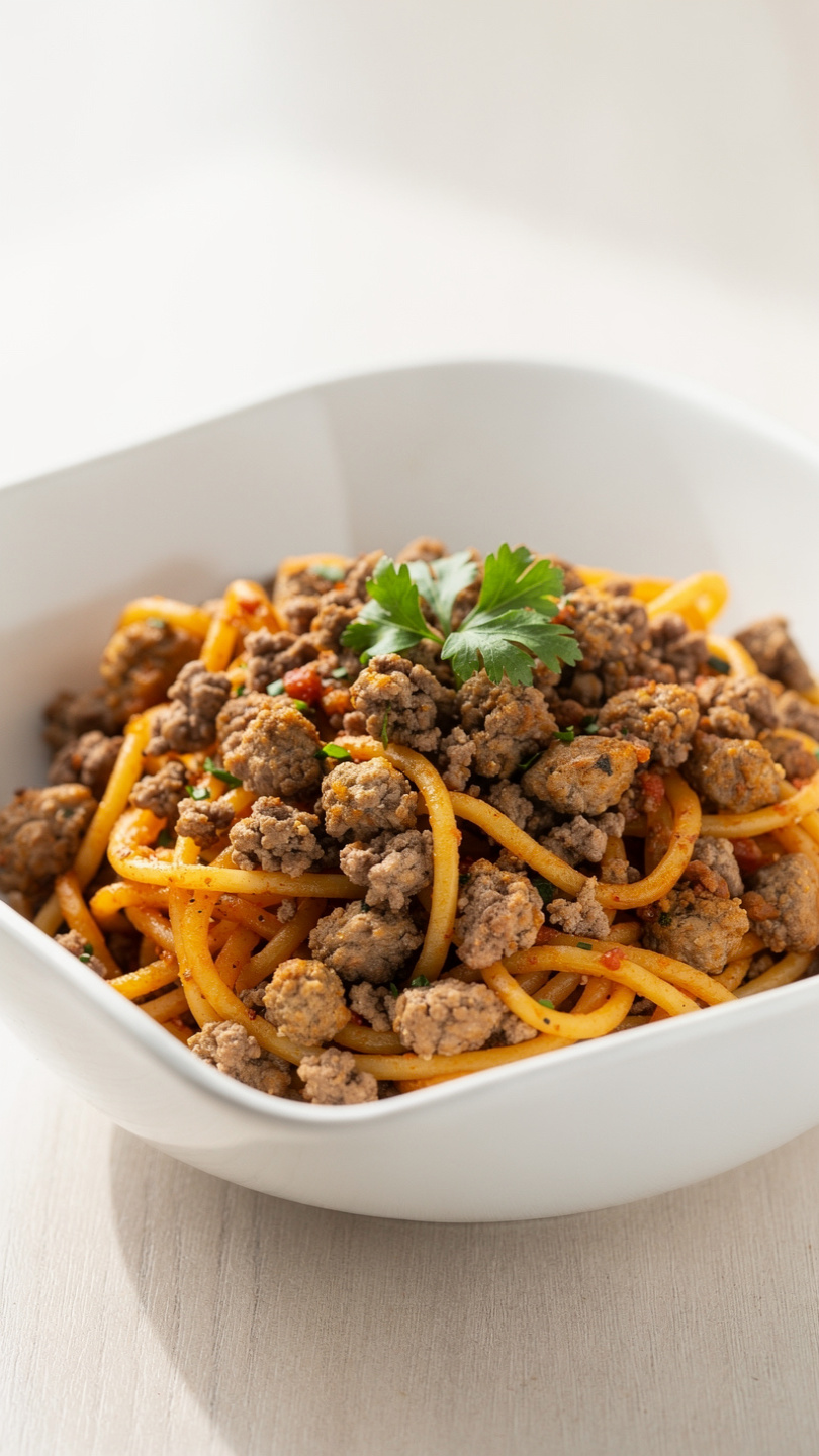 Ground Beef and Egg Noodle Stroganoff (Easy Homemade Recipe)
